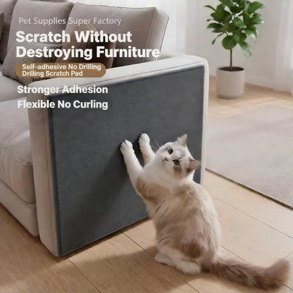 Pipidodo 15.7" x 78.7" Cat Scratch Couch Protector Mat - Self-Adhesive Furniture Guard and Climbing Scratcher for Indoor Cats