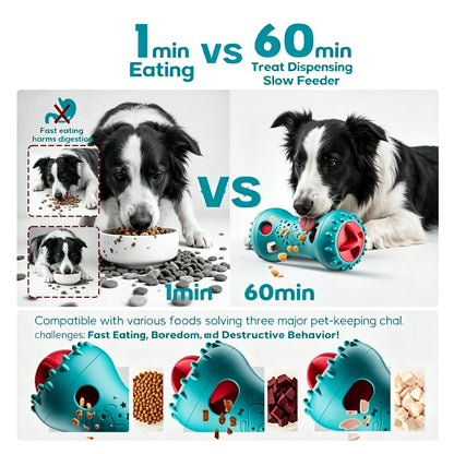 Interactive Treat Dispensing Dog Puzzle Treat Toy for Dogs,Dog Toys,Treat Dispensing Dog Enrichment Toys for IQ Training and Brain Stimulation, Interactive Mentally Stimulating Toys as Gifts for Puppies, Cats, Dogs