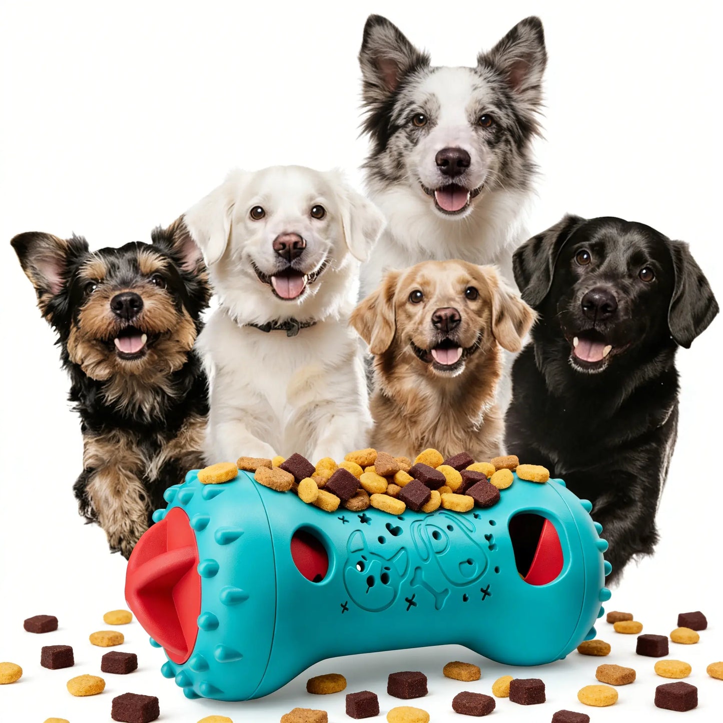 Interactive Treat Dispensing Dog Puzzle Treat Toy for Dogs,Dog Toys,Treat Dispensing Dog Enrichment Toys for IQ Training and Brain Stimulation, Interactive Mentally Stimulating Toys as Gifts for Puppies, Cats, Dogs